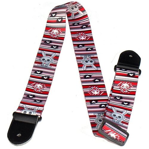 фото Ремень для гитары perris lpcsa-1115 skelanimals stripes perri’s