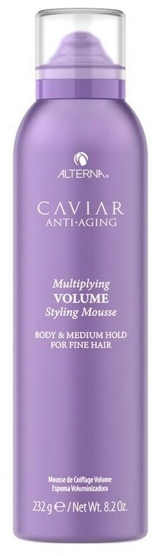 Alterna Caviar Anti-Aging Multiplying Volume Styling Mousse - Мусс-лифтинг для придания волосам объема и плотности с кератиновым комплексом 232 мл