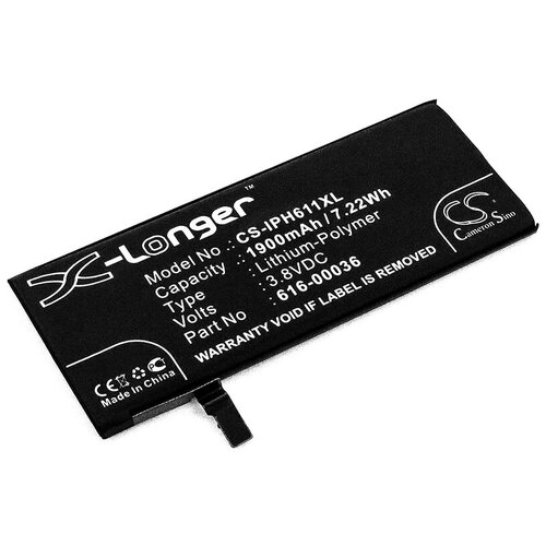 Аккумулятор CS-IPH611XL для iPhone 6s 3.8V / 1900mAh / 7.22Wh (CameronSino) аккумулятор cameronsino cs tpy520sl для смартфона neffos y5l nbl 46a2020 1900mah