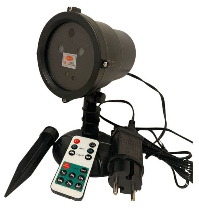 Уличный новогодний лазерный проектор LASER OUTDOR LIGHT  точки узоры / светодиодный проектор на дом / красный зеленый синий / для дома и улицы