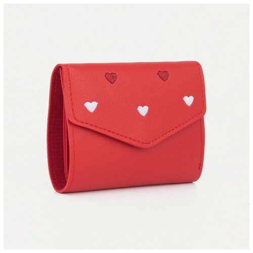 фото Кошелёк на молнии, цвет красный noname