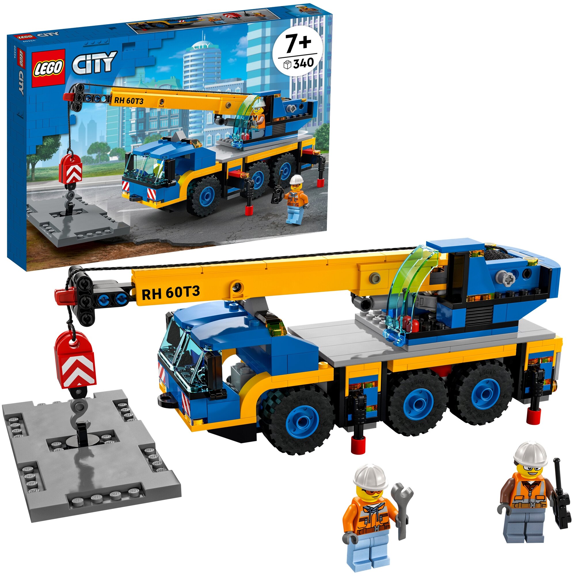 Конструктор LEGO City Great Vehicles 60324 Мобильный кран — фото 1