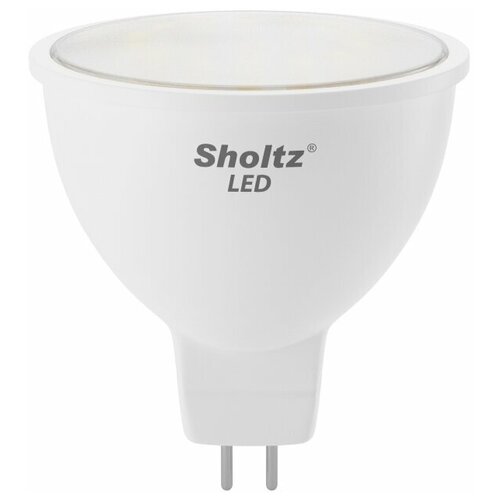 Комплект из 5 светодиодных энергосберегающих ламп Sholtz софит MR16 5Вт GU5.3 4200К 220В пластик (Шольц) LMR3131P