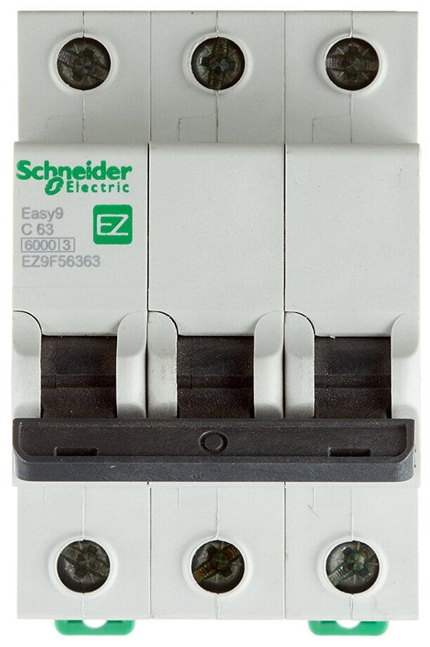 Автоматический выключатель Schneider Electric Easy9 (EZ9F56363) 3P 63А тип C 6 кА 220 В на DIN-рейку