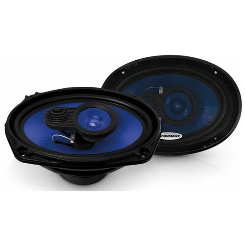 Колонки автомобильные SOUNDMAX SM-CSE693, 15x23 см (6x9 дюйм.), комплект 2 шт.