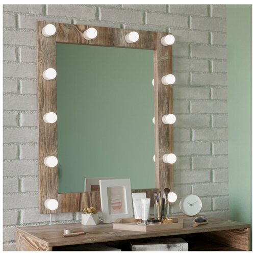 фото Гримерное зеркало make- mebel 68 х 84 см, намибия, настенное, для макияжа make mebel