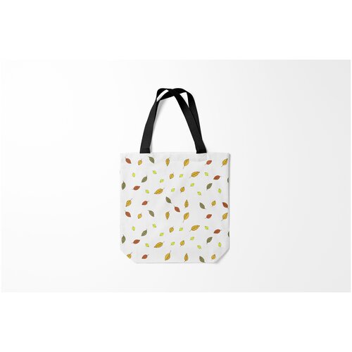 фото Сумка-шоппер / 40х40 см / популярные иллюстрации / листья листопад burnettie