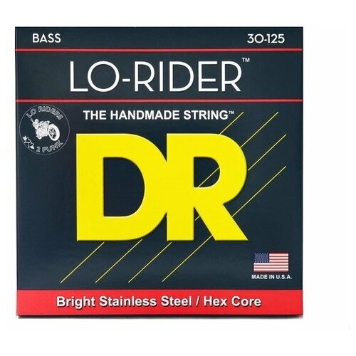 струны для бас гитары 6 струн 30 130 dr mh6 130 lo rider stainless steel DR Strings MH6-30 LO-RIDER Струны для 6-струнной бас-гитары