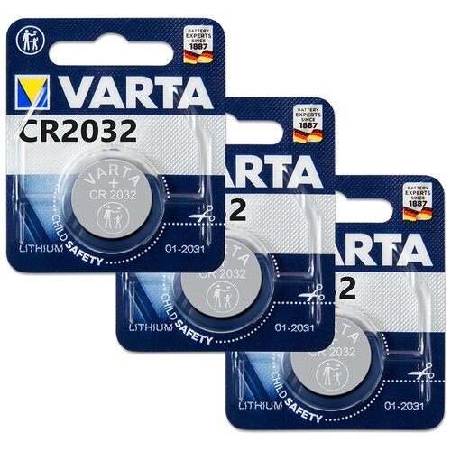 Батарейка CR2032 3V Varta Blister, 3 шт. батарейка cr2016 3v varta blister 100 шт