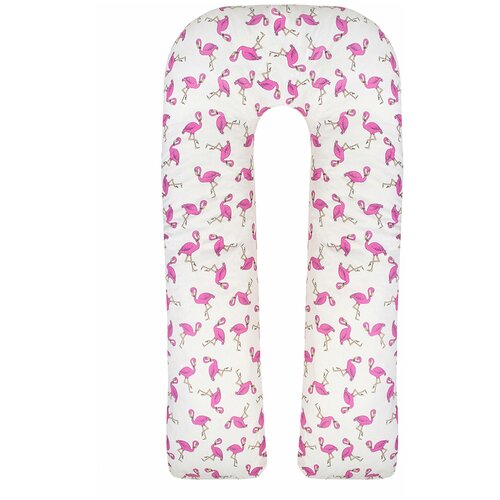 фото Наволочка к подушке для беременных amarobaby u-образная 340х35 (фламинго)