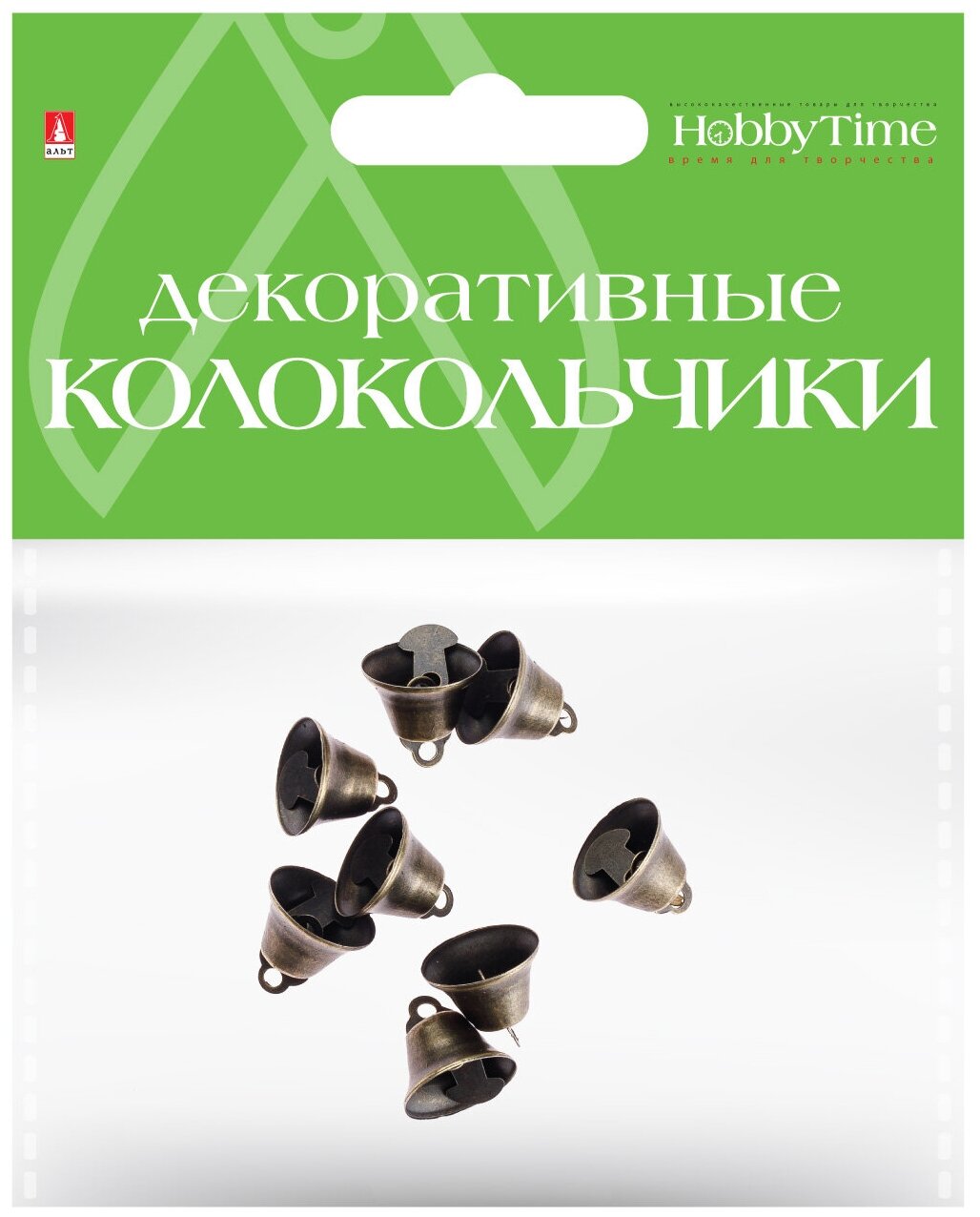 Колокольчики. Набор №12, бронзовые, диаметр 16 ММ, Арт. 2-403/12. Цена за 1 набор