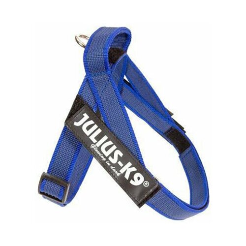 фото Julius-k9 шлейка для собак ремни color & gray idc® mini (49-65см / 7-15кг), синий