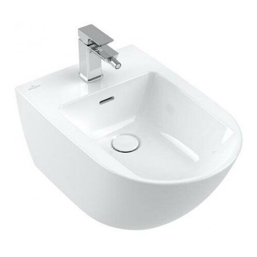 Биде Villeroy & Boch Subway 3.0 подвесное Альпийский белый CeramicPlus 447000R1