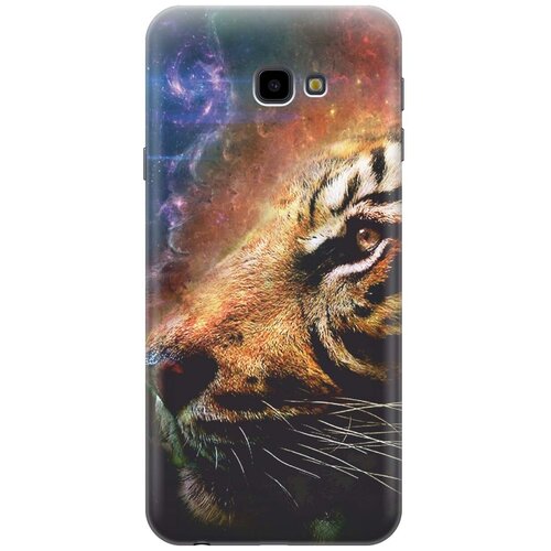 фото Силиконовый чехол на samsung galaxy j4+ / самсунг джей 4 плюс с принтом "космический тигр" gosso