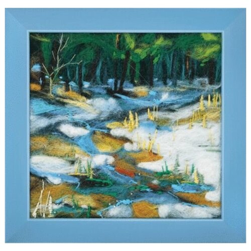 В-048 Набор для валяния картины 'Ручей' 17*17см Чарівна мить