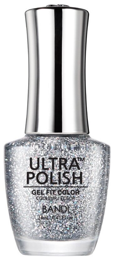 Лак для ногтей BANDI Ultra Polish, Sugaring Silver, №806, 14 мл