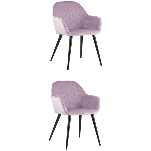 фото Кресло кристи, вельвет, сиреневый(комплект 2 стула) stool group