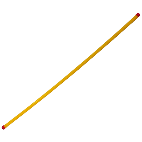 Гимнастическая палка пластиковая 100 см цвет Желтый