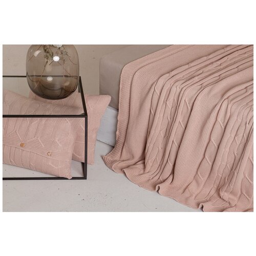 Плед 220х240 Luxberry Lux 40 пудра тон 05