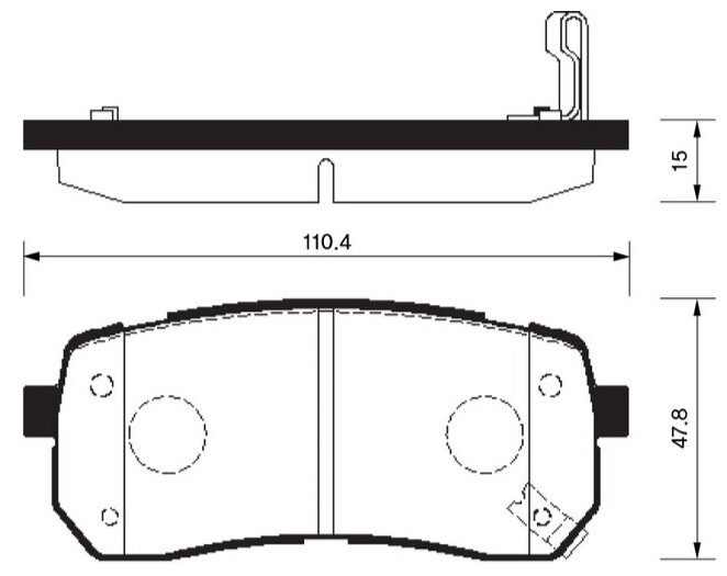 Колодки тормозные дисковые к т 4 шт. Sangsin SP1192