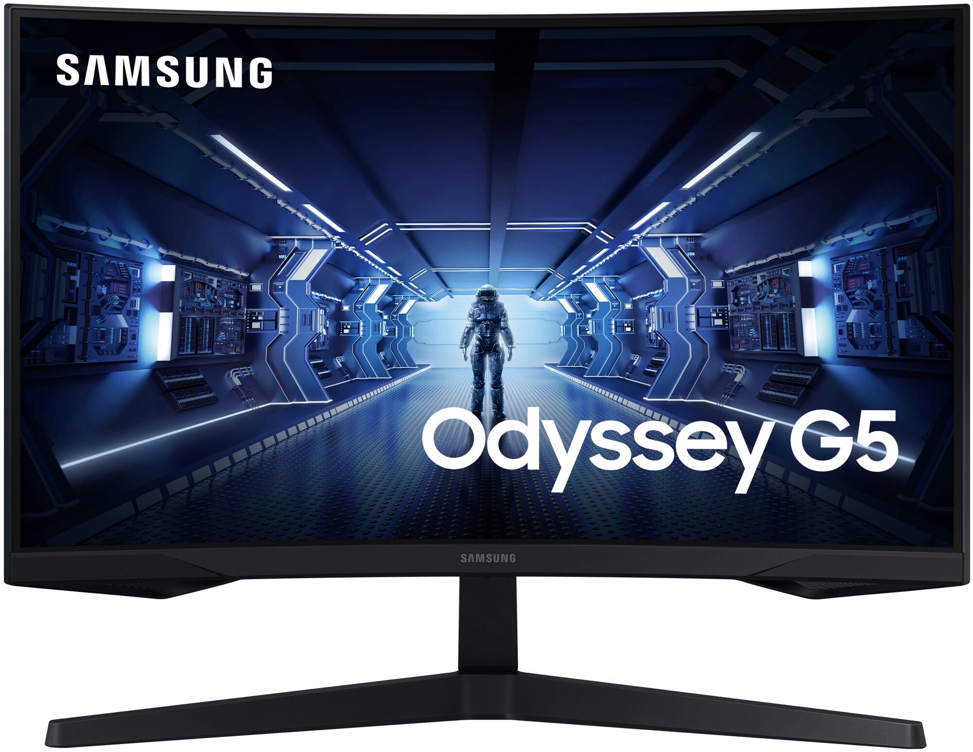 27" Монитор Samsung Odyssey G5 C27G55TQWI, 2560x1440, 144 Гц, *VA, черный