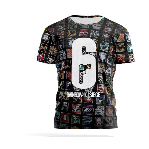 Футболка PANiN Brand, размер M, черный smoke from rainbow six siege r6 2021 mens oversized summer t shirt printed fashion