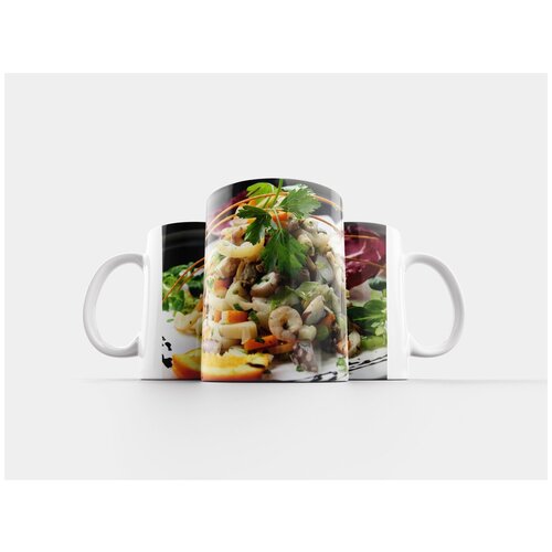 фото Кружка "морской салат, креветки, рукколой" 320 мл lotsprints