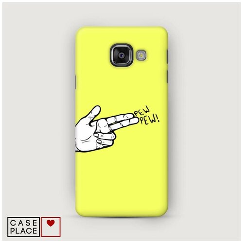 фото Чехол пластиковый samsung galaxy a3 2016 pew pew 1 case place