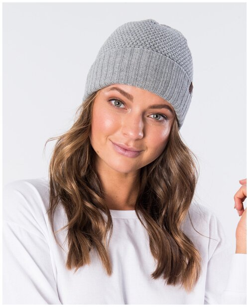 Шапка Rip Curl WANDERER BEANIE, цвет 3233 LIGHT GREY HEAT, размер 1SZ