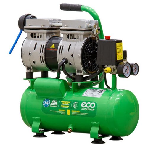 Компрессор безмасляный Eco AE-10-OF1, 10 л, 0.7 кВт компрессор eco pa 60