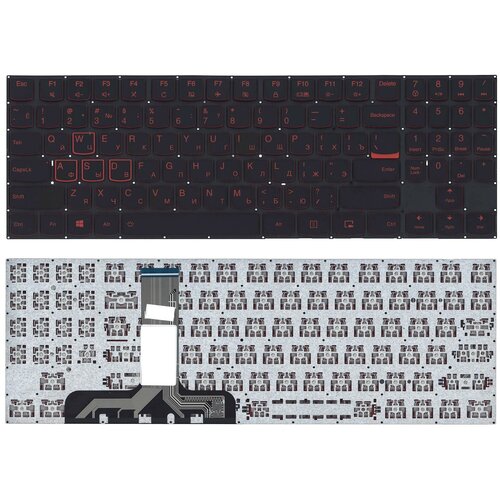 Клавиатура для ноутбука Lenovo Legion Y520 Y520-15IKB черная без рамки ru backlit keyboard for lenovo legion y520 y520 15ikb y720 y720 15ikb r720 r720 15ikb 15ikb 9z ndkbn d01 y530 15 y7000 y7000p