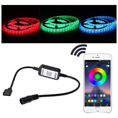 Светодиодная лента 2 м RGB 5050 iP20 USB Bluetooth разные цвета подключение к приложению