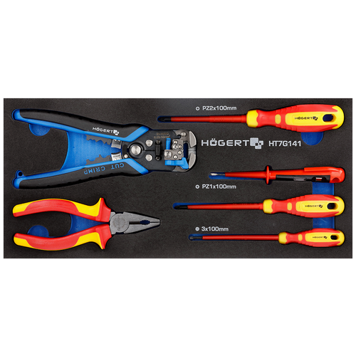 фото Hoegert набор инструментов 6 шт., ложемент eva hogert