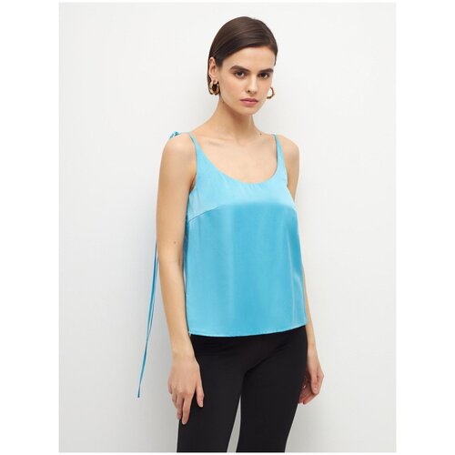 фото Майка sela, размер s, голубой индиго