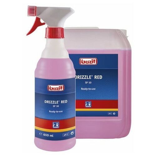 SP40 Drizzle RED 7, готовое средство для санитарных зон, не содержащее кислоту, Buzil
