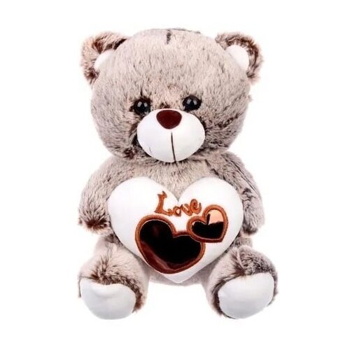 Top-List/ Мягкая игрушка плюшевый мишка I Love you 25 см