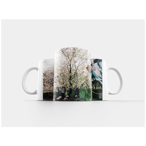 фото Кружка "велосипед, ноги, цветы" 320 мл lotsprints