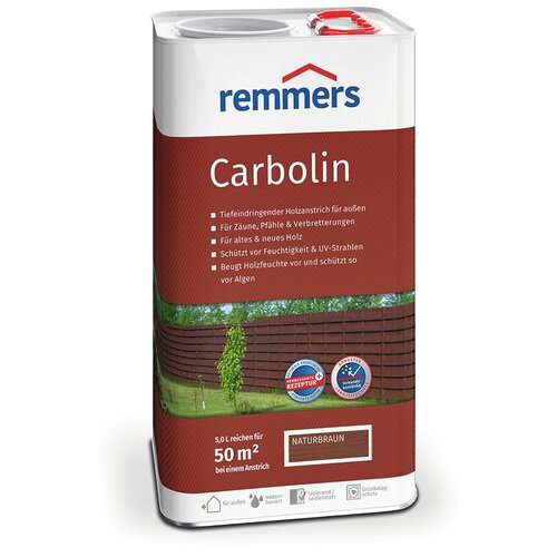 Состав консервирующий для древесины Remmers Carbolin коричневый (5л)