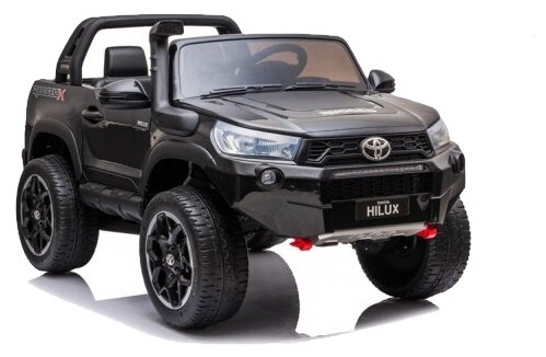 Детский электромобиль RiverToys DK-HL850 Toyota Hilux черный глянец