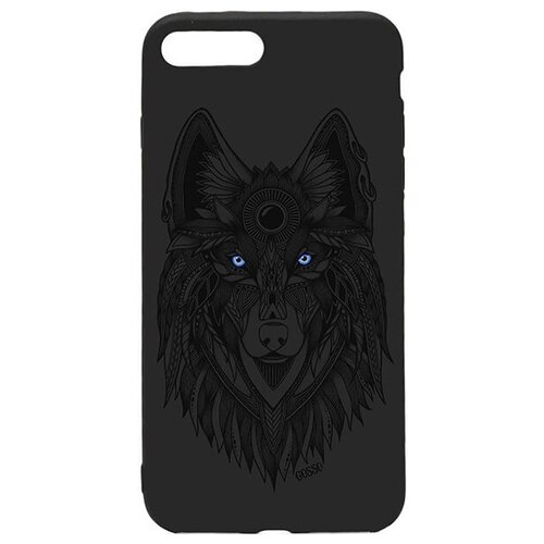 фото Ультратонкая защитная накладка для apple iphone 7 plus / 8 plus с принтом "grand wolf" gosso