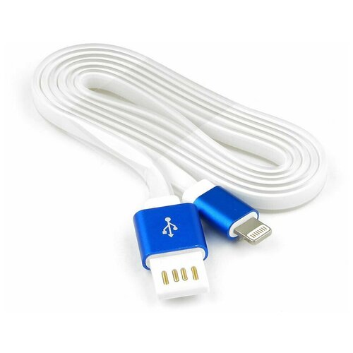 Lightning USB кабель Cablexpert CC-ApUSBb1m кабель брелок lightning gmini gm mus300fkbl плоский синий