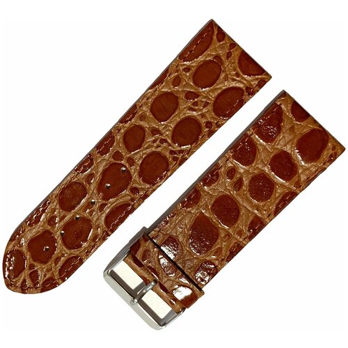 фото Ремешок 2802-01-1-3 pandora лак рыжий кожаный тонкий ремень для наручных часов из натуральной кожи 28 мм лаковый аллигатор ardi