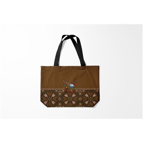 фото Сумка-шоппер / 46х35 см / геймерам / among us merry christmas z burnettie