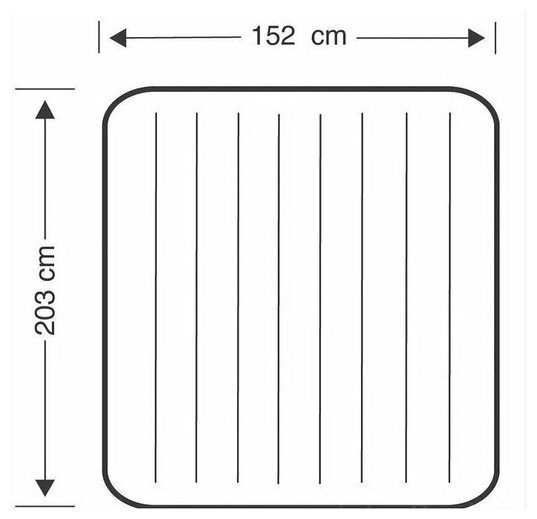 Кровать надувная INTEX DELUXE SINGLE-HIGH 64103, 152х203х25 см - фотография № 5