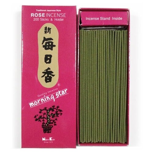 Благовония Nippon Kodo, MS ROSE / Роза, 200 палочек + подставка благовония nippon kodo ms sage 50 палочек подставка