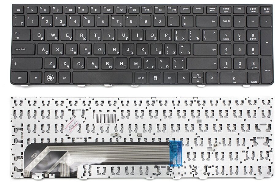 Клавиатура для ноутбука HP ProBook 4530s 4535s 4730s p/n: 638179-251 (с рамкой)