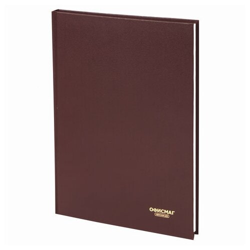 фото Бухгалтерская книга учета офисмаг (а4, 96л, 200х290мм, линейка) обложка бумвинил (130178)