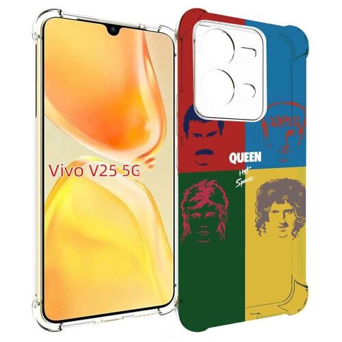 Чехол MyPads hot space queen альбом для Vivo V25 5G / V25e задняя-панель-накладка-бампер