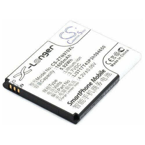 аккумулятор ibatt ib u4 m513 1600mah для zte u807n warp sequent v907 blade g plus blade iii emblem grand xm n800 awe n807 Аккумулятор для ZTE V807, V889M, V970 (Li3716T42P3H594650)