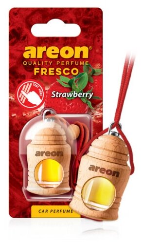 Ароматизатор AREON подвесной боченок деревянный на жидкой основе FRESCO STRAWBERRY